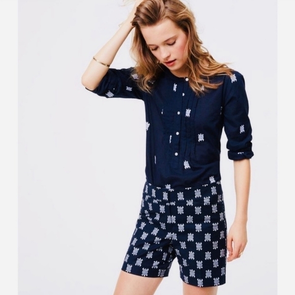 NWT Ann Taylor LOFT Riviera Turtle Shorts - Picture 2 of 7